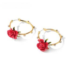Rose Ohrringe – Bild 2