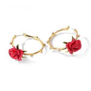 Rose Ohrringe – Bild 4