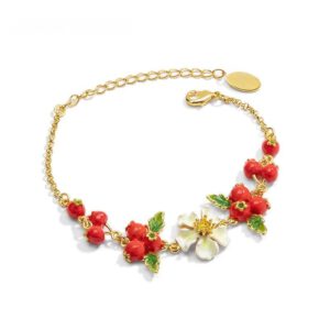 Rote-Beerenblüte Armband – Bild 3