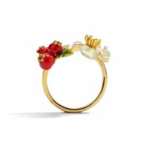 Rote-Beerenblüte Ring – Bild 2
