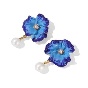 Mohnblume Ohrstecker – Bild 2
