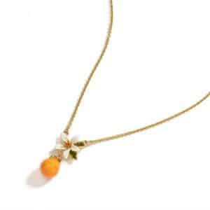 Orange Halskette – Bild 2