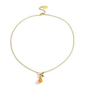 Orange Halskette – Bild 3