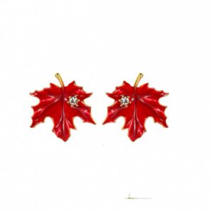 Ahornblatt Ohrstecker – Bild 2