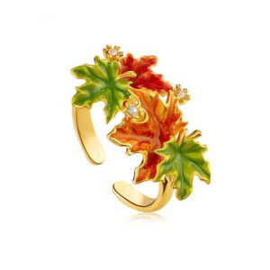 Ahornblätter Ring – Bild 3